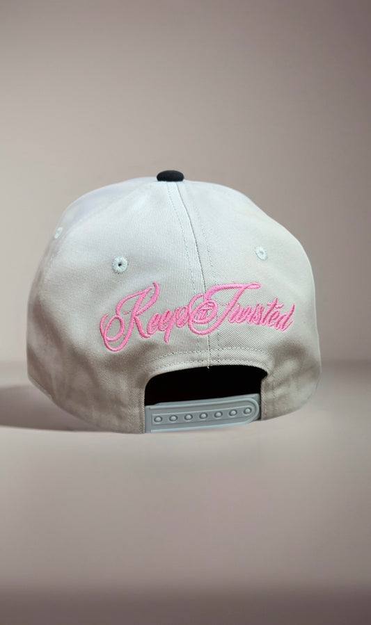 A Frame SnapBack - Pink,Grey&Black