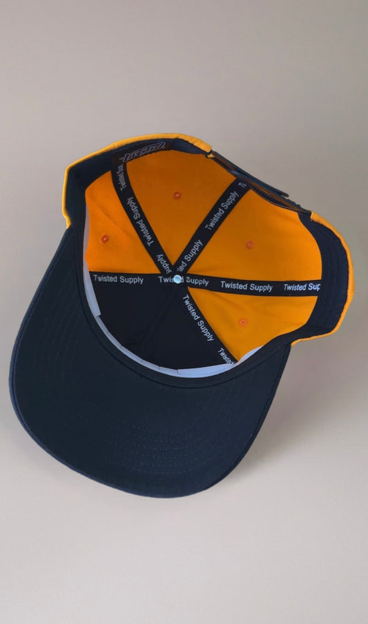 A Frame SnapBack- Orange & Black