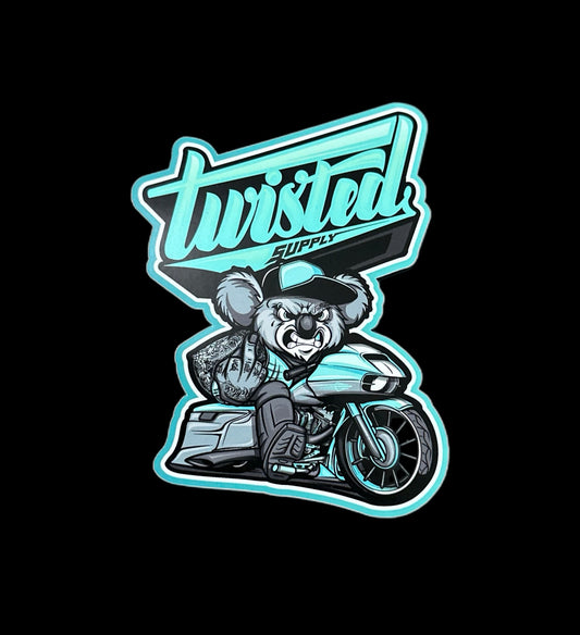 Turquoise koala sticker