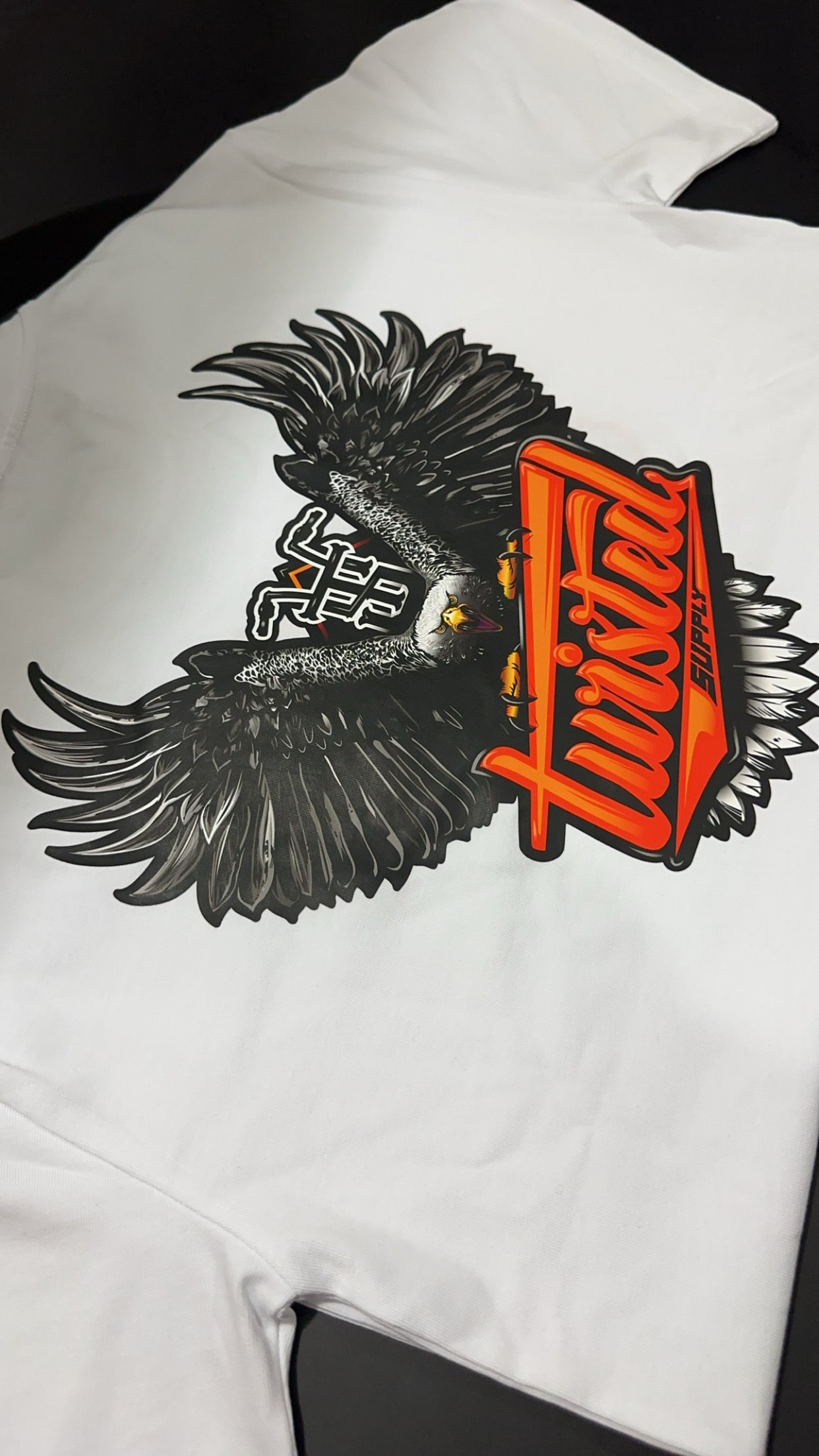 Oversized Heavy Tee White Eagle
