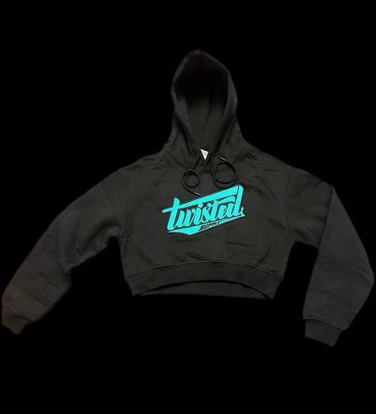 Crop Hoodie - BLACK