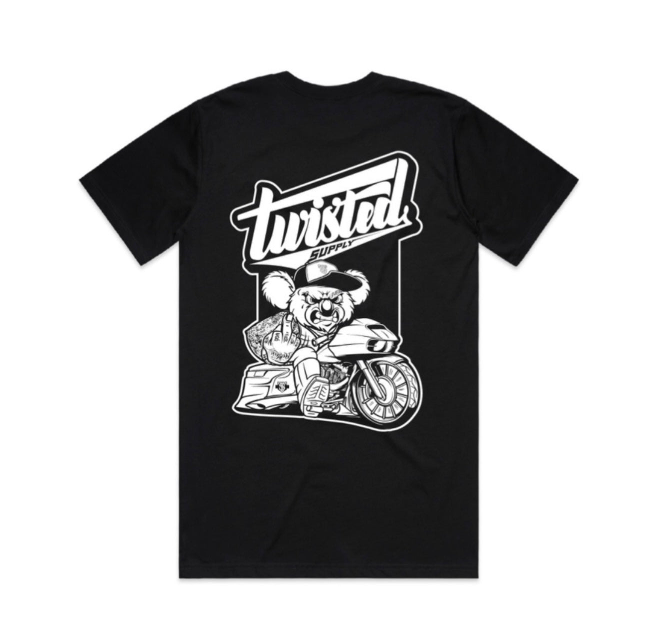 Koala tee b&w