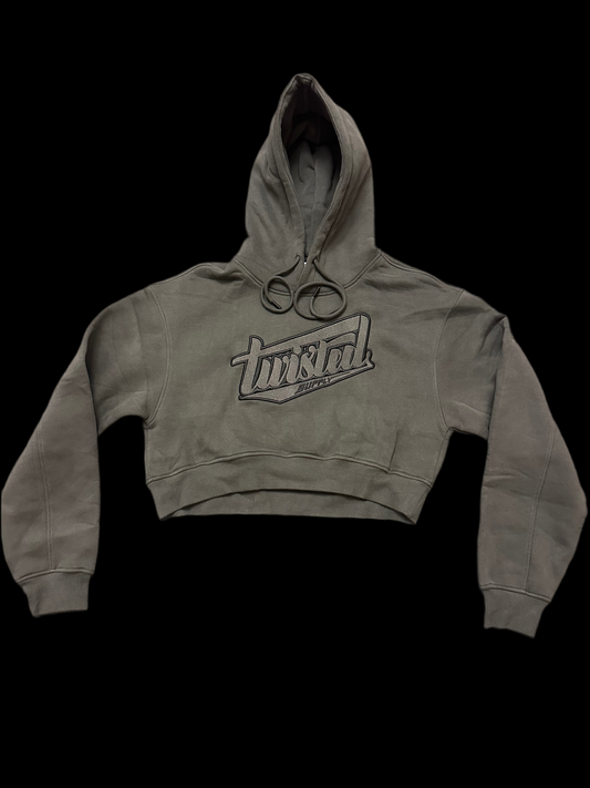 Cropped Hoodie - Grey