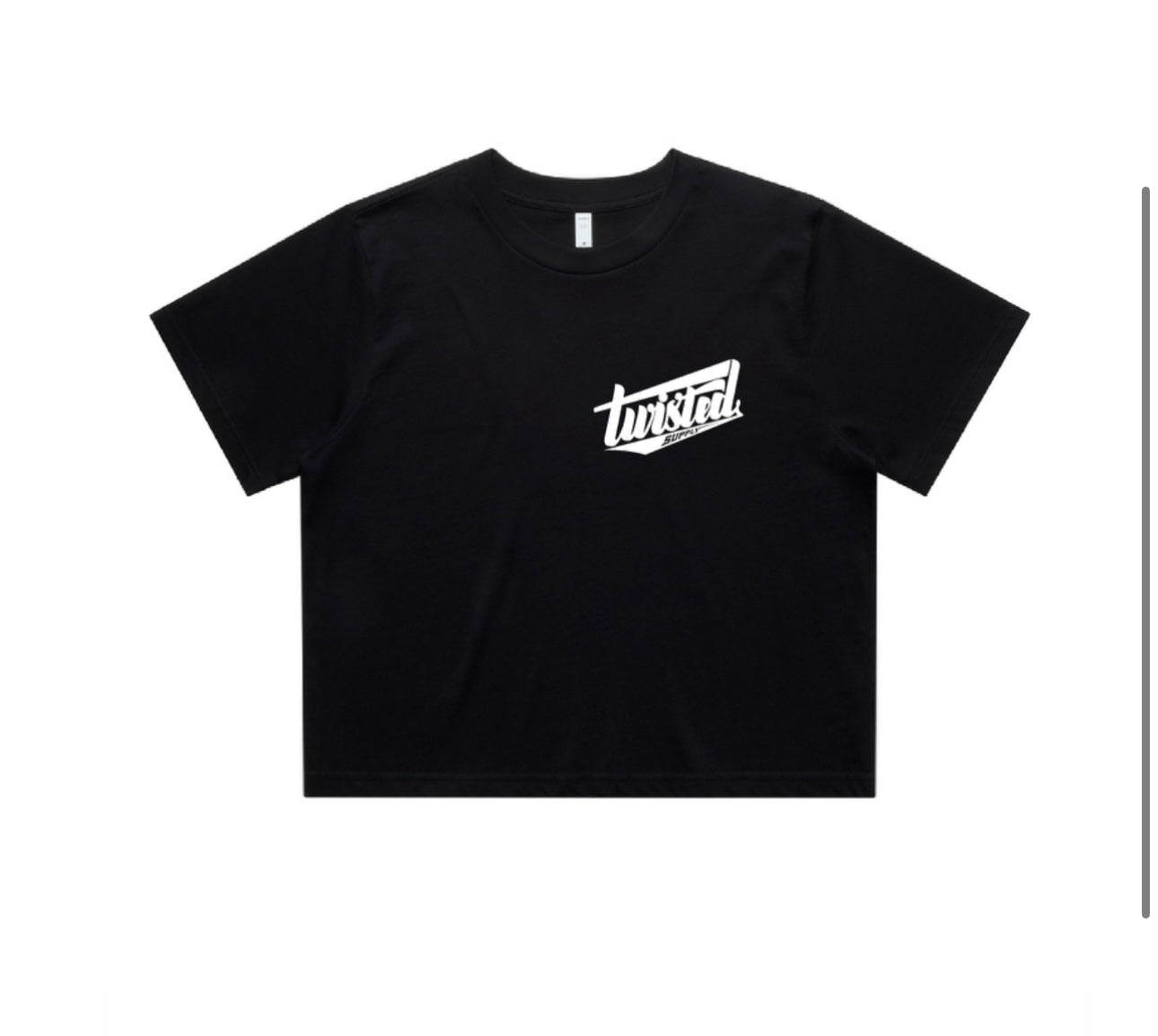 Crop koala tee b&w