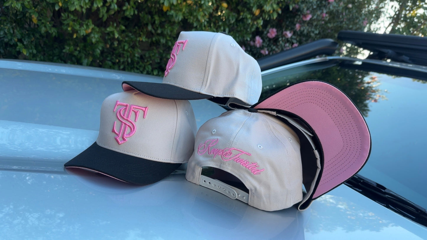 A Frame SnapBack - Pink,Grey&Black