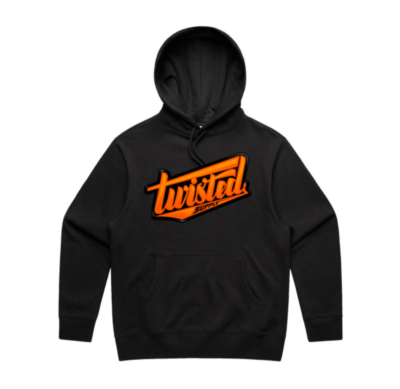 Twisted Eagle Black Orange Hoodie
