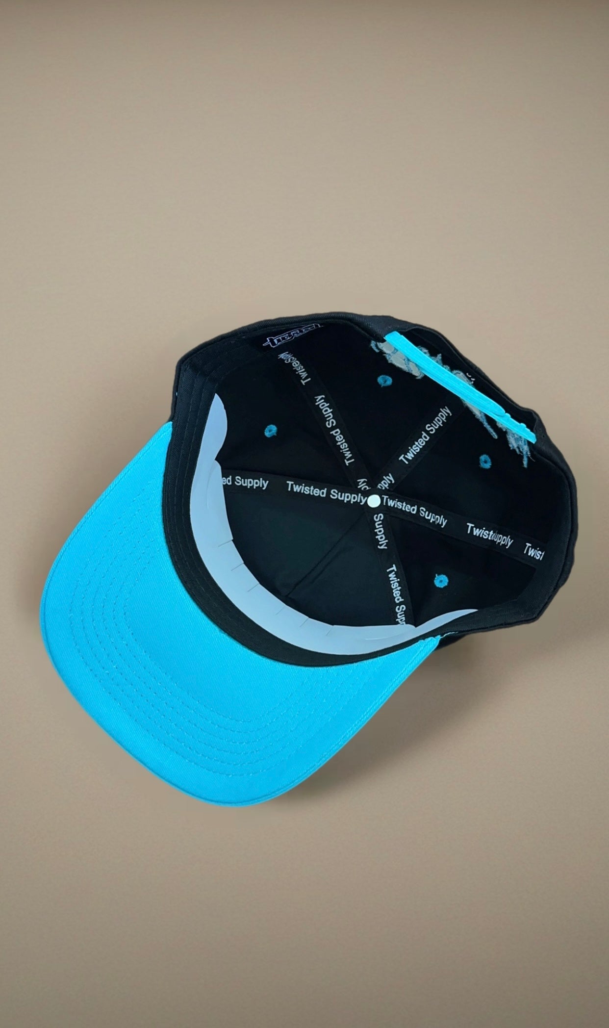 A Frame SnapBack- Black & Teal