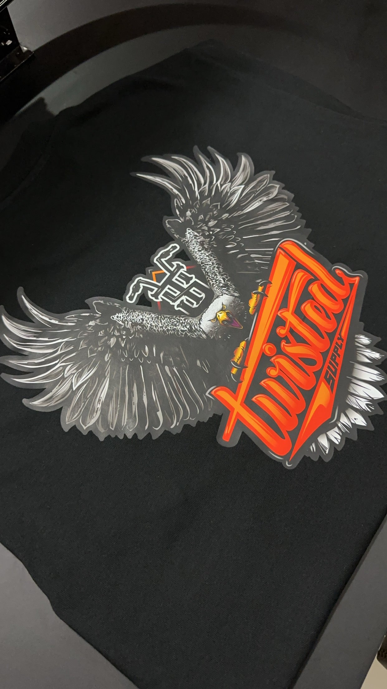 Oversized Heavy Tee Black Eagle