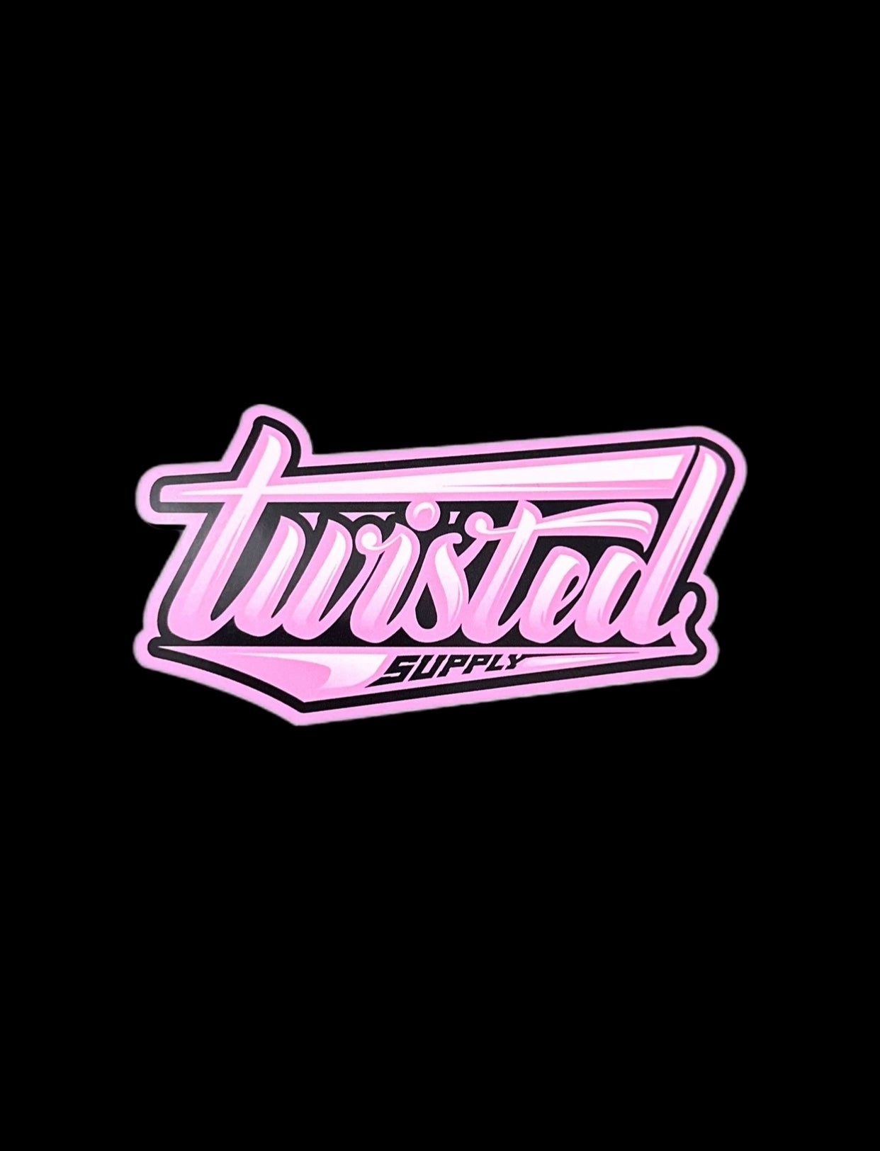 Pink twisted sticker