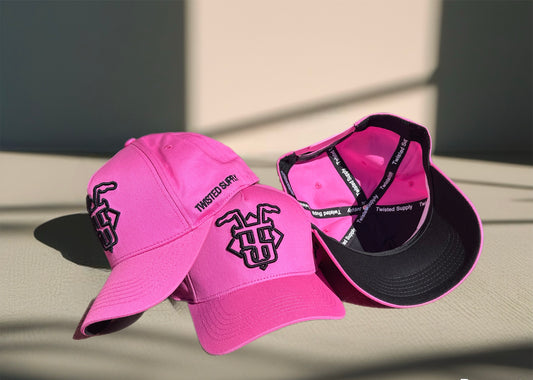 A-Frame SnapBack- Pink & Black