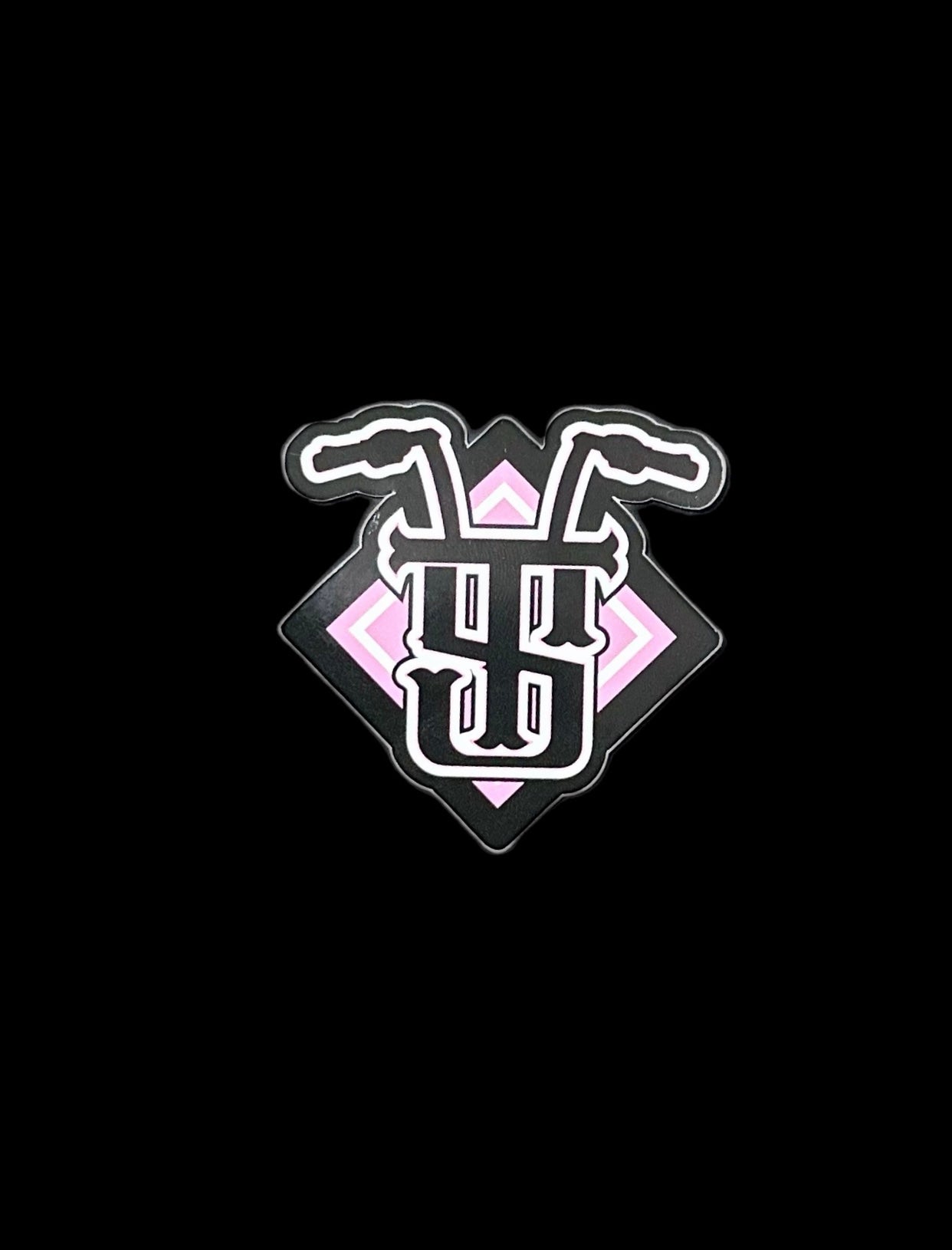 Pink handlebar sticker