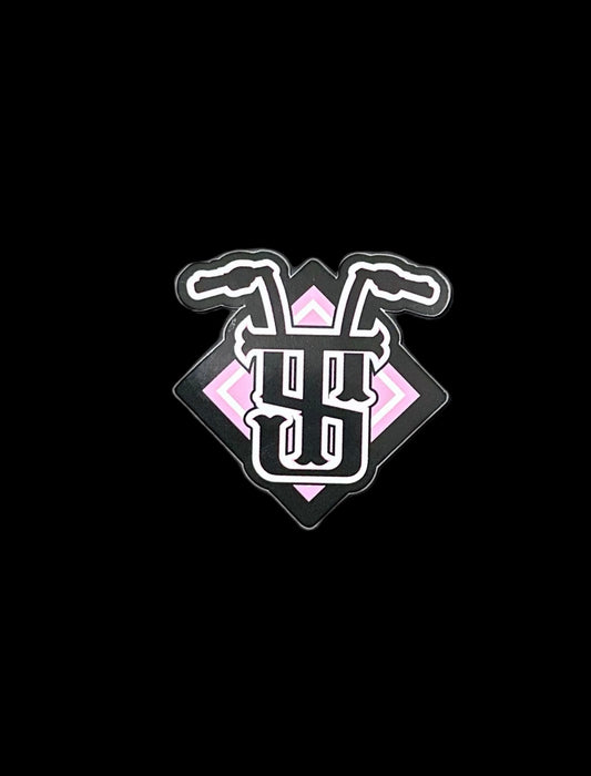 Pink handlebar sticker