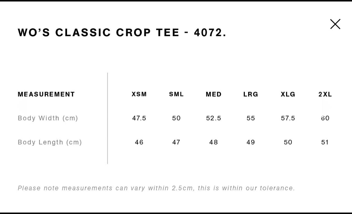 Crop tee koala colour