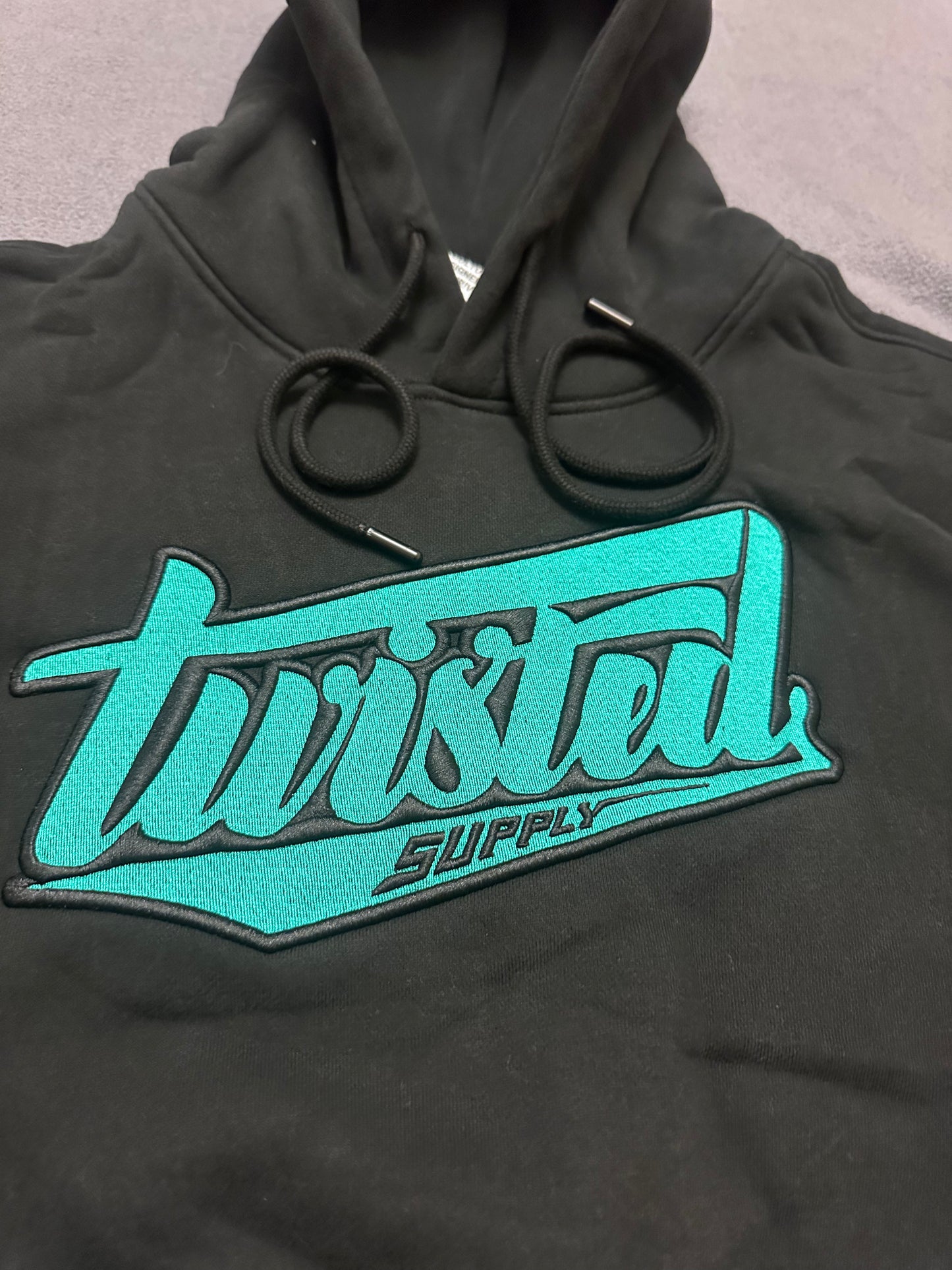 Crop Hoodie - BLACK
